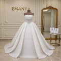 Athena | Crystal Embellished Corset Ballgown with Scalloped Tulle Skirt